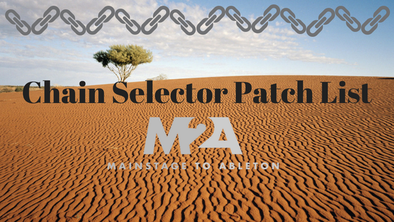 The Chain Selector Patch List