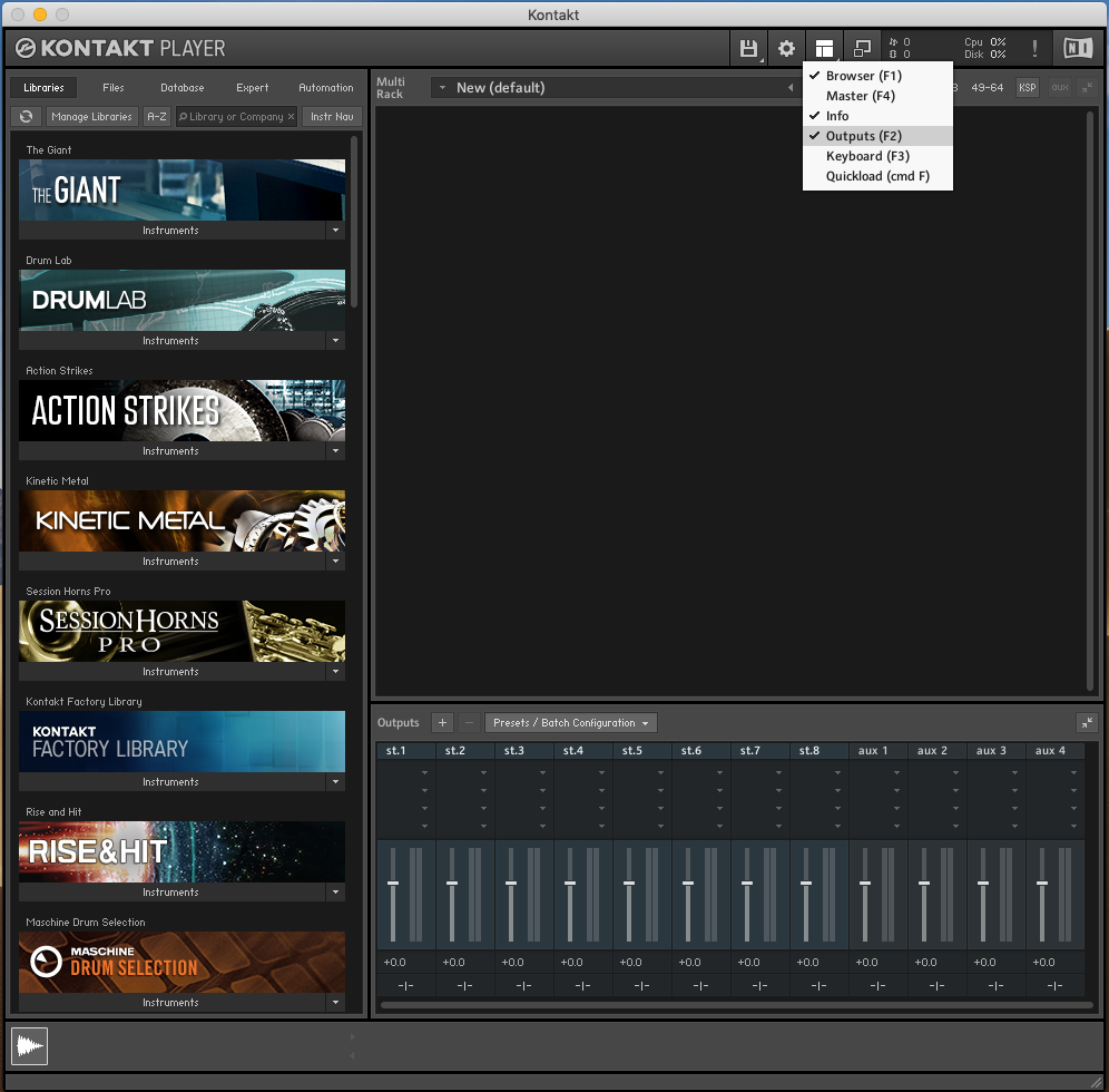 using kontakt 4 live